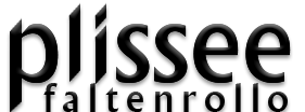 Logo von Plissee Faltenrollos